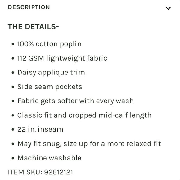 ban.do Cropped Leisure Pants Daisy Chain Yellow PJ Bottoms (SIZE S) NWT - Picture 6 of 8